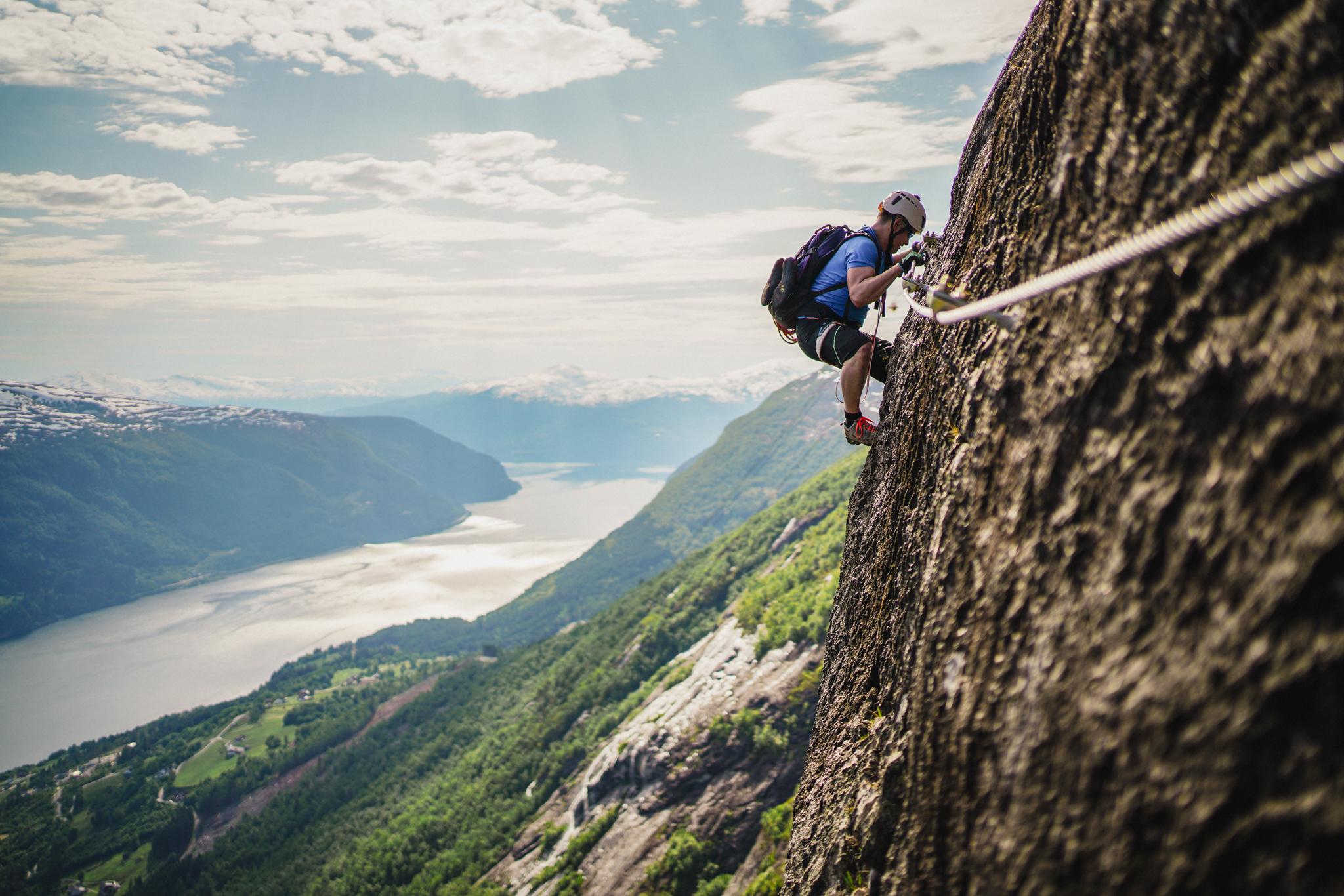 Via Ferrata Ragnarok i Loen - Foto Veronika Stuksrud